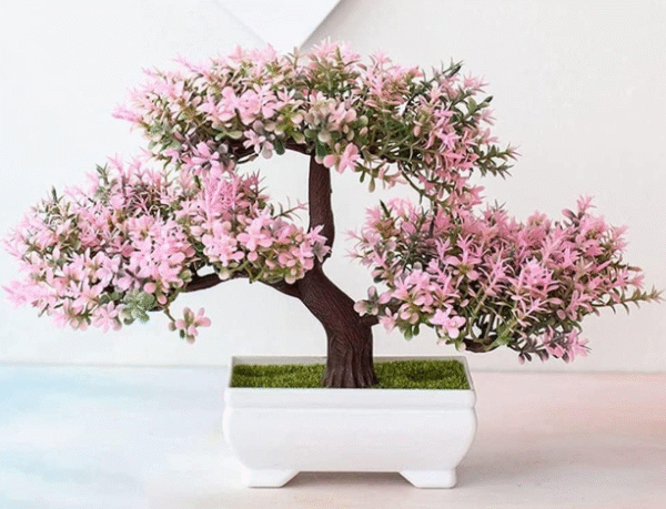 Pink Bonsai Tree Decoration – Artificial Paper Bonsai Plant